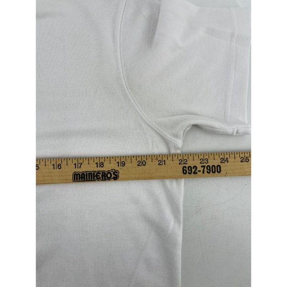 Paul Harris Design Women's White American Embroidered Flag T-Shirt Size L - Picture 5 of 8